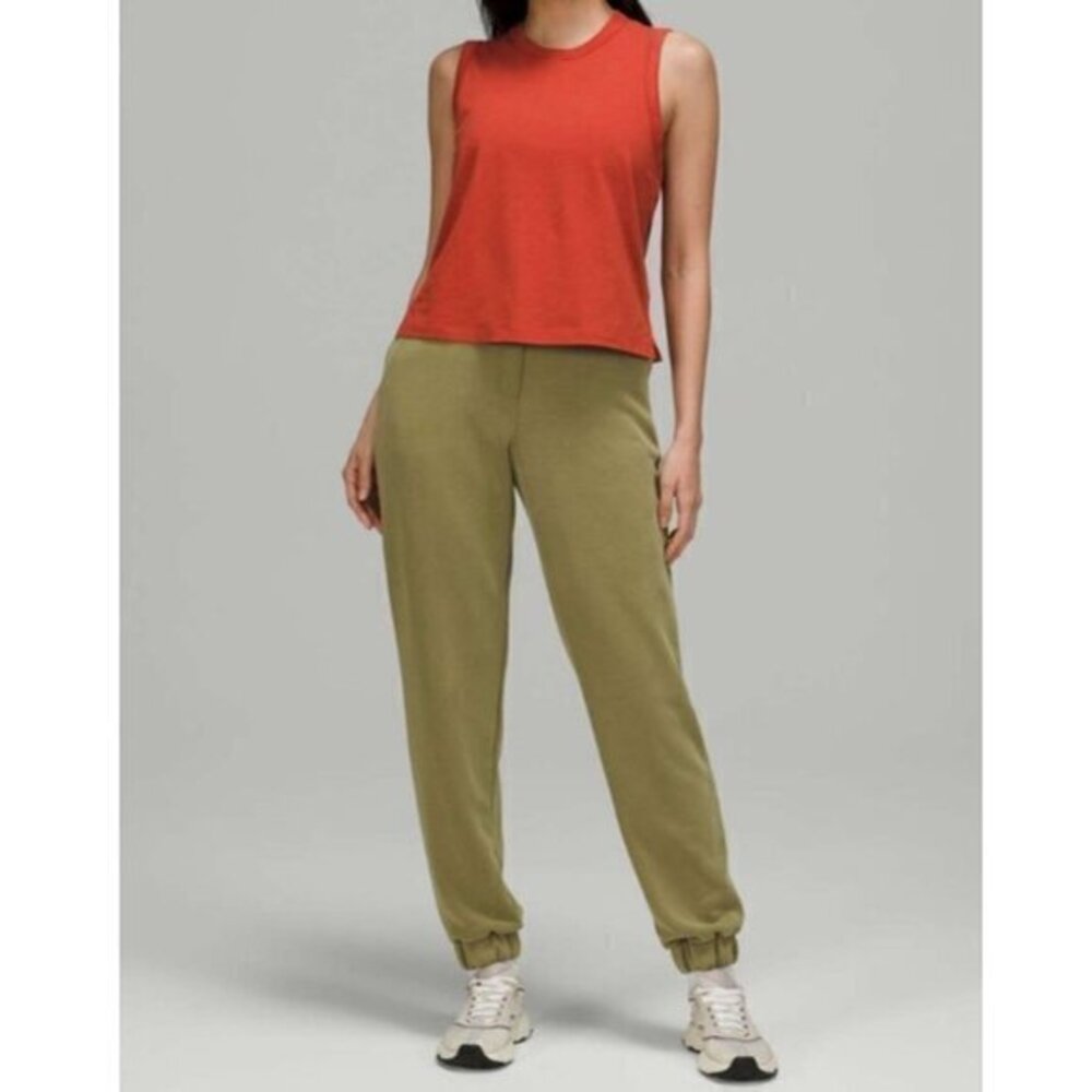 Lululemon Softstreme Relaxed High-Rise Pant In Bronze Green 4